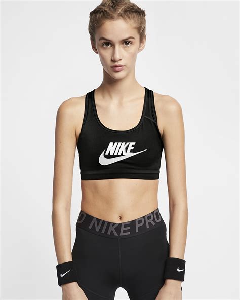 nike classic swoosh futura damen-sport-bh mit mittlerem halt|Nike Classic Swoosh Futura Sport.